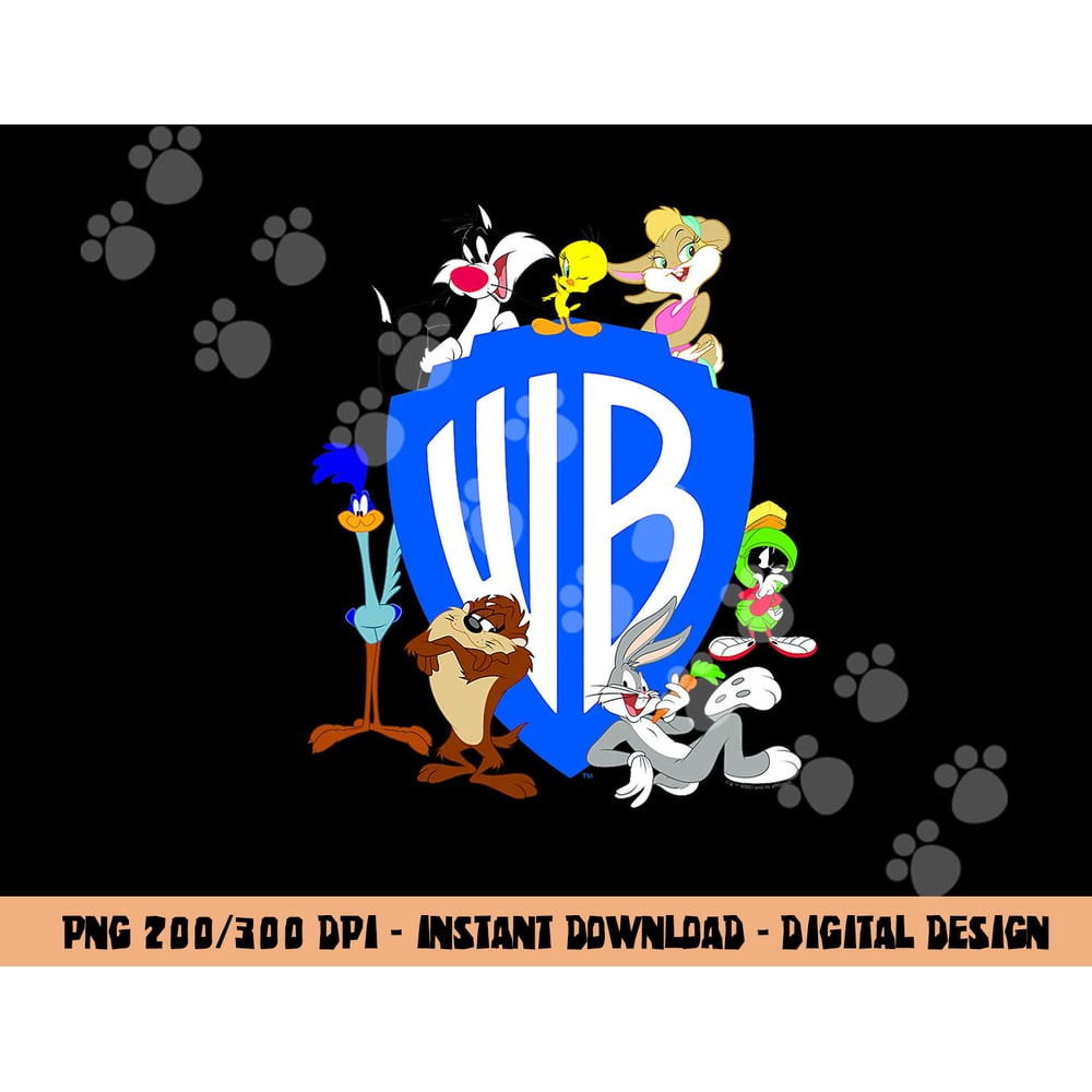 WB100 Looney Tunes Classic Warner Bros. Logo png, sublimation .jpg