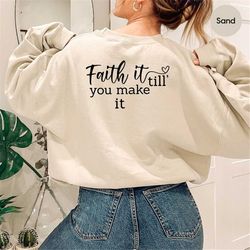 jesus hoodie, christian sweatshirt, faith long sleeve shirt, religious hoodie, gift for christian, gift for her, church,