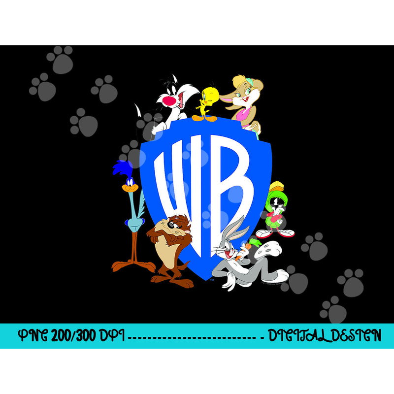 WB100 Looney Tunes Classic Warner Bros. Logo png, sublimation .jpg