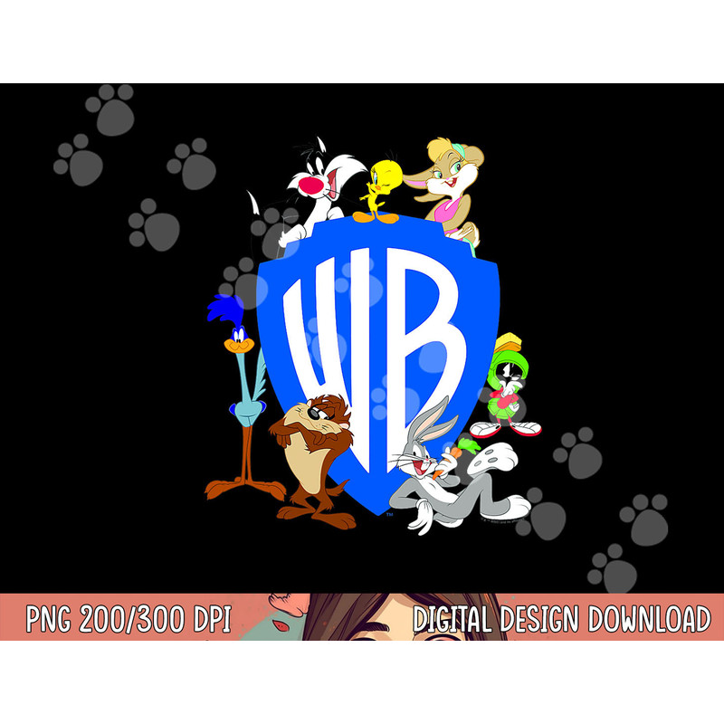 WB100 Looney Tunes Classic Warner Bros. Logo png, sublimation .jpg