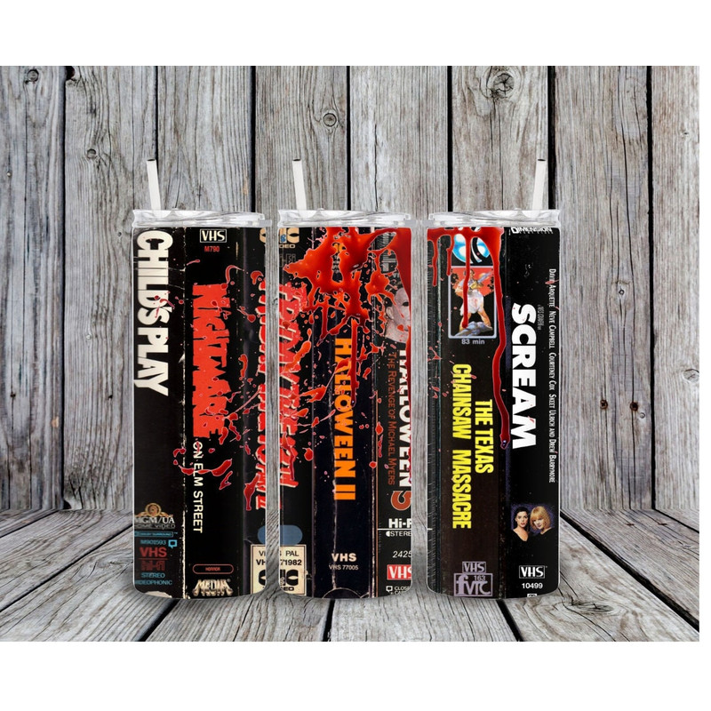Horror Movie Tumbler, Horror Movie Skinny Tumbler, Horror Movie 20oz Skinny Tumbler, Twilight Terror Tumbler.png