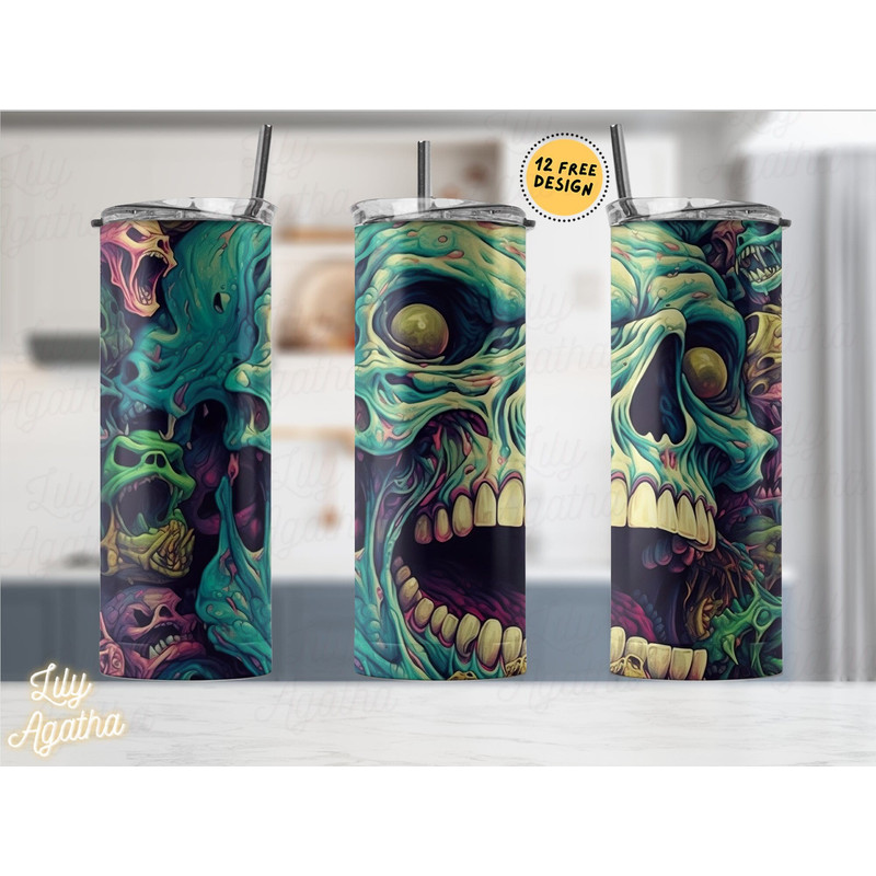 Horror Movie Tumbler, Horror Movie Skinny Tumbler, Horror Movie 20oz Skinny Tumbler, Twisted Realities Tumbler.png