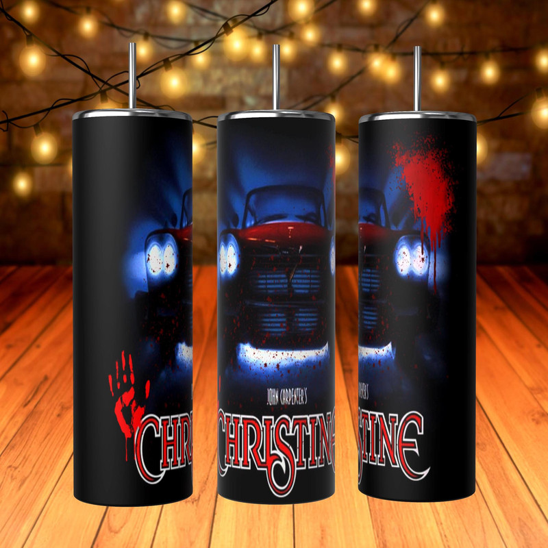 Horror Movie Tumbler, Horror Movie Skinny Tumbler, Horror Movie 20oz Skinny Tumbler, Twisted Terrors Tumbler.png