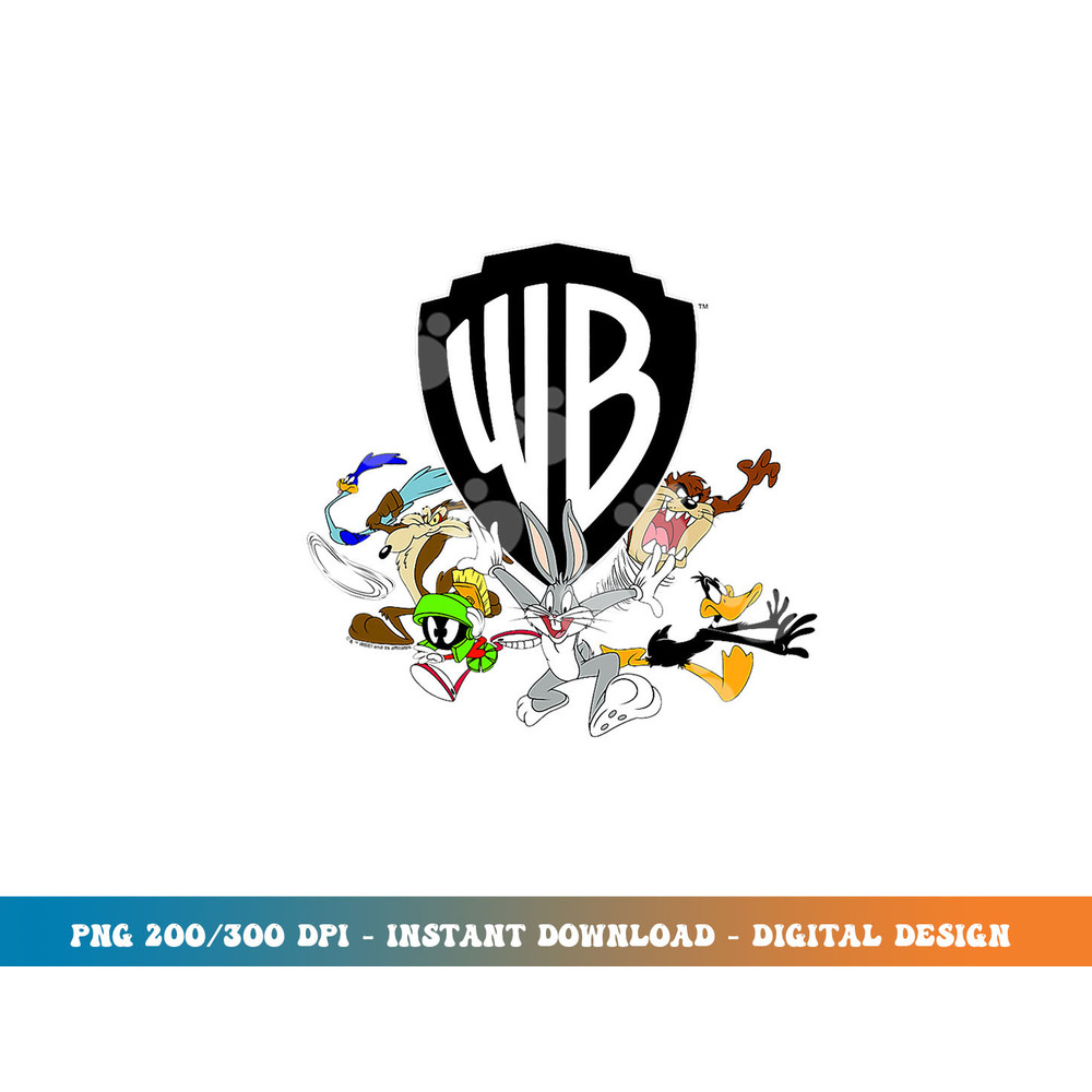 WB100 Looney Tunes Retro Scatter Warner Bros. Group Logo png, sublimation.jpg
