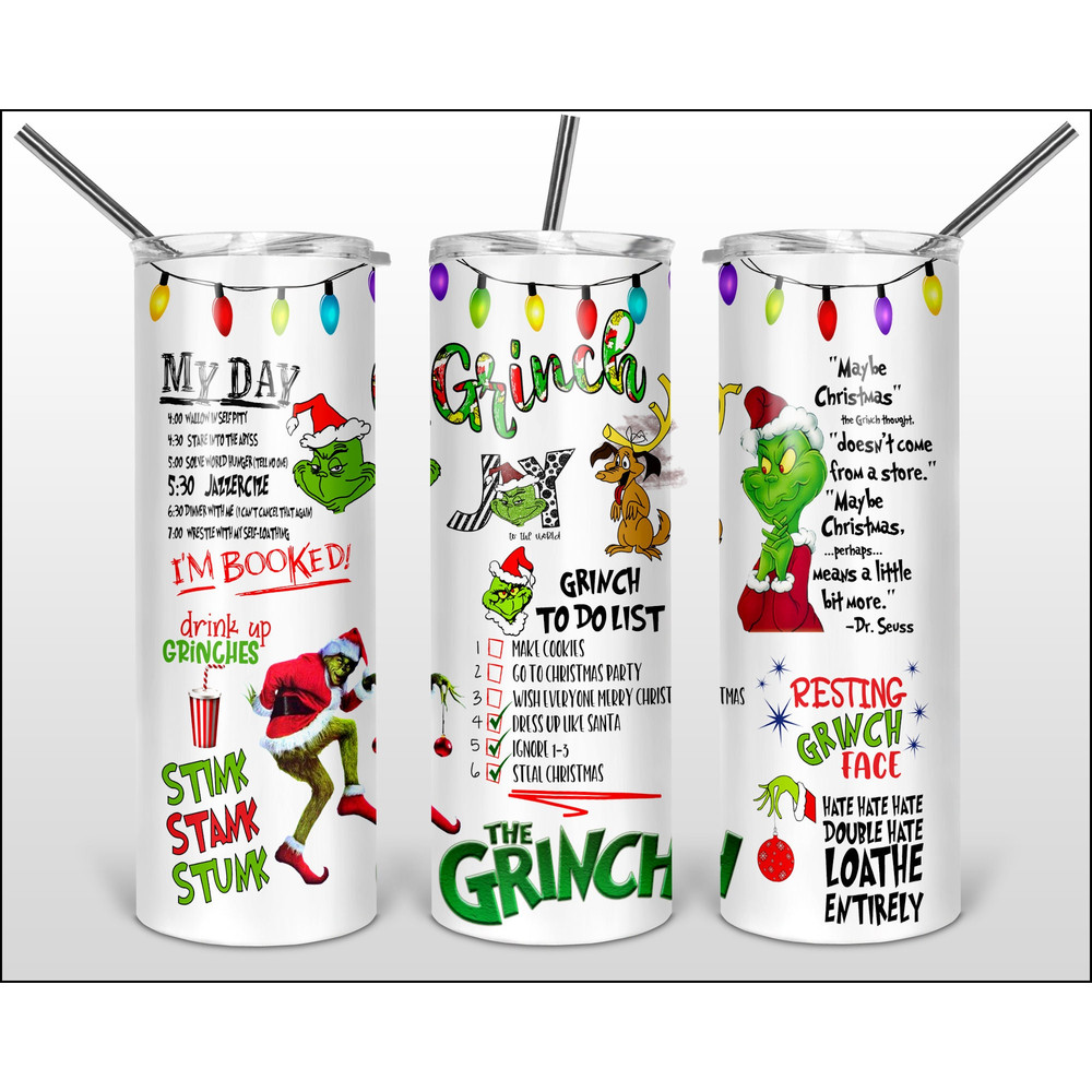 Grinch Tumbler Grinch Christmas Tumbler 20 ounce tumbler Grinchmas Winter Tumblers Christmas Tumbler Christmas coffee mug.jpg
