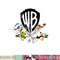 WB100 Looney Tunes Retro Scatter Warner Bros. Group Logo png, sublimation .jpg