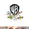 WB100 Looney Tunes Retro Scatter Warner Bros. Group Logo png, sublimation .jpg