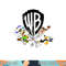 WB100 Looney Tunes Retro Scatter Warner Bros. Group Logo  png, sublimation .jpg