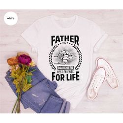 fathers day tshirts for funny dad from kids, father and daughter shirt gifts from daughter, matching daddy and girl cute