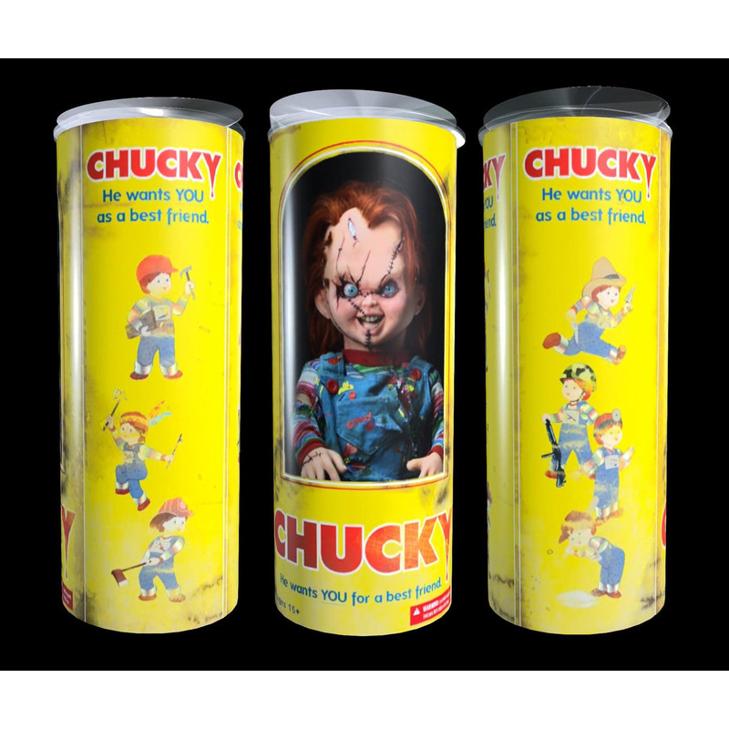 Chucky's Evil Game Unforgettable Nightmares, 20oz skinny tumbler, 30oz skinny tumbler.jpg