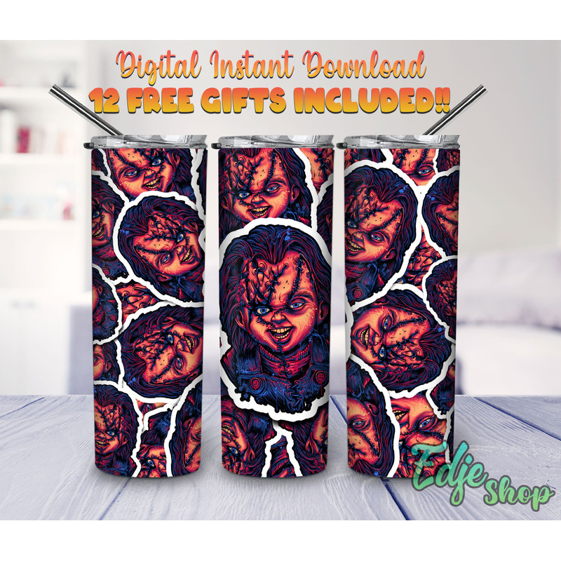 Chucky's Madness Unleashed A Reign Of Terror, 20oz skinny tumbler, 30oz skinny tumbler.jpg