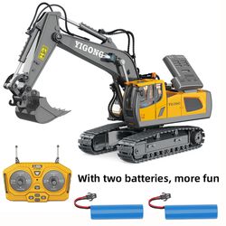 11 Channel RC Construction Bulldozer with Light & Sound Remote Control Excavator Toy