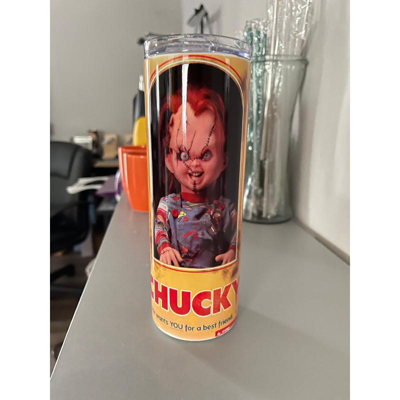 The Sinister Smirk Chucky's Signature Grin, 20oz skinny tumbler, 30oz skinny tumbler.jpg