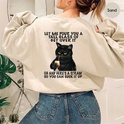 funny cat saying halloween sweatshirt for men, drinking cat womens graphic hoodie for gift, sarcastic cat long sleeve, f