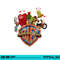 WB100 Looney Tunes Trouble Makers Warner Bros. Logo png, sublimation .jpg