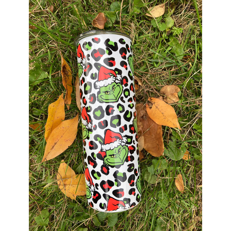 Grinch Tumbler Merry Grinchmas Christmas Tumbler The Grinch Christmas Leopard Tumbler Cute Grinch Tumbler.jpg