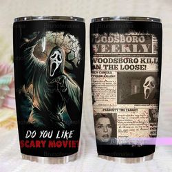 do you like scary movie stainless steel tumbler, horror movie 20oz stainless steel tumbler