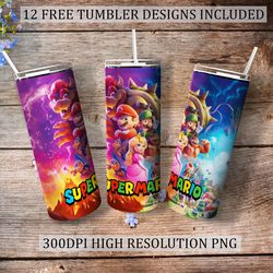 super mario movies tumbler,super mario movies skinny tumbler,cartoon movies magical experiences tumbler