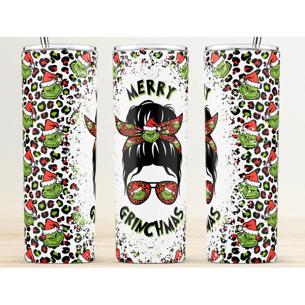 Merry Grinchmas 20oz stainless steel skinny tumbler Two options to choose from Allow 3-5 days processing.jpg