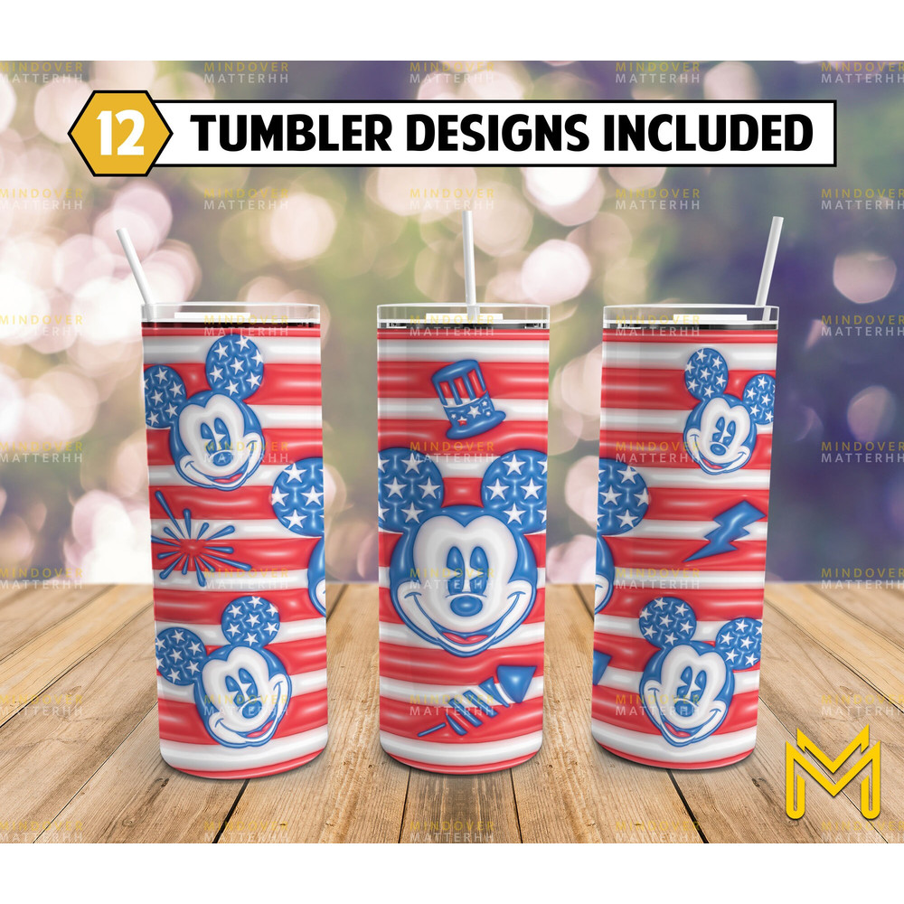 Inflated Puff Cartoon Skinny Tumbler 20 oz Sublimation Design PNG - Movie Character Tumbler Straight and Tapered PNG-2.jpg
