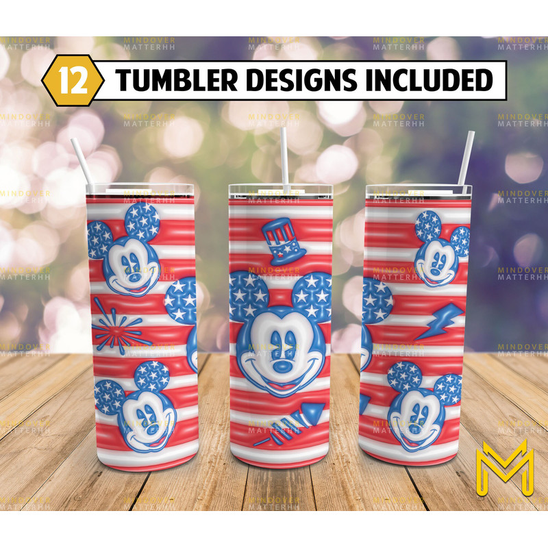 Inflated Puff Cartoon Skinny Tumbler 20 oz Sublimation Design PNG - Movie Character Tumbler Straight and Tapered PNG-2.jpg