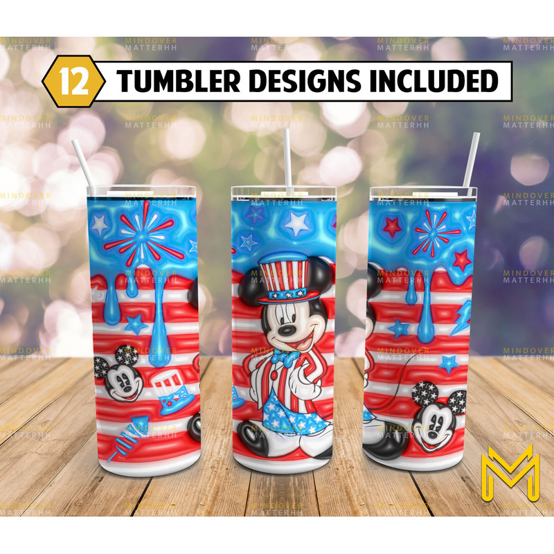 Inflated Puff Cartoon Skinny Tumbler 20 oz Sublimation Design PNG - Movie Character Tumbler Straight and Tapered PNG-3.jpg