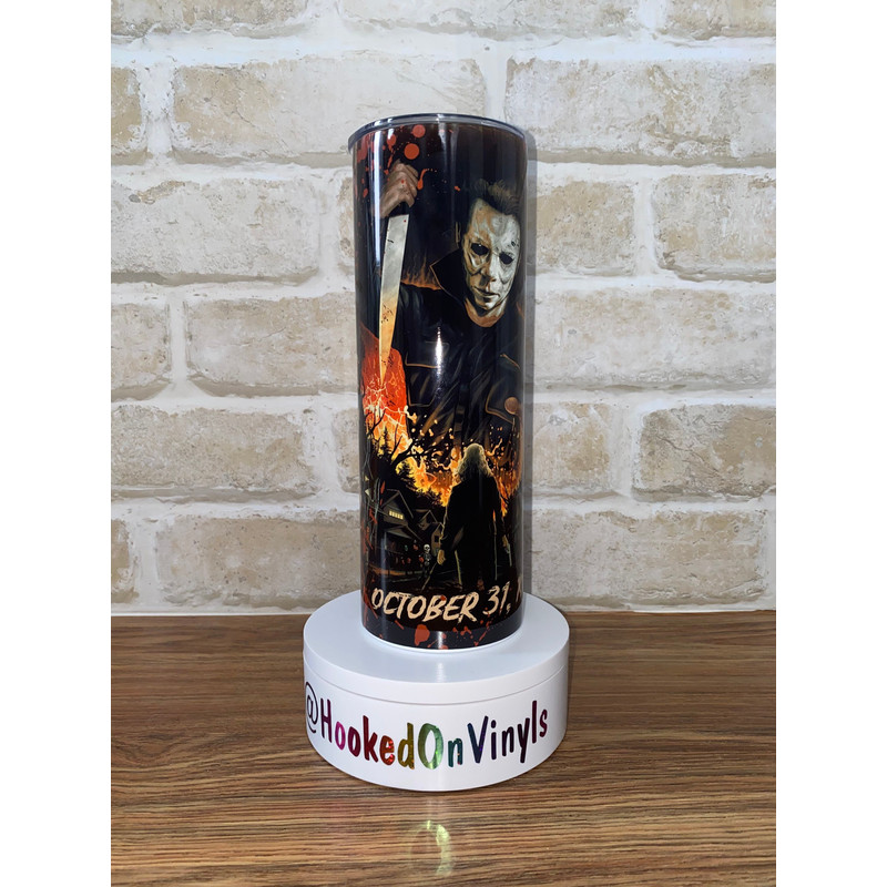 Horror Movie Inspired Tumbler, Horror Movie 20oz Skinny Tumbler, Horror Movie Tumbler, Horror Movie 30oz Skinny Tumbler.png