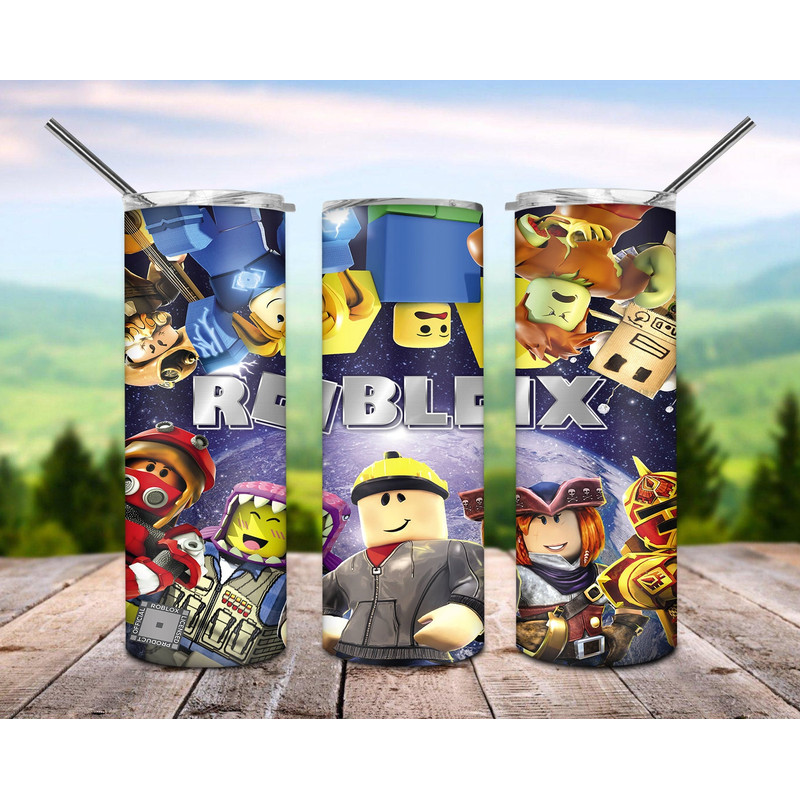 Kids Character Tumbler PNG, 20oz Skinny Tumbler PNG, Sublimation Design Download, Coffee Tumbler, Skinny Tumbler PNG.jpg