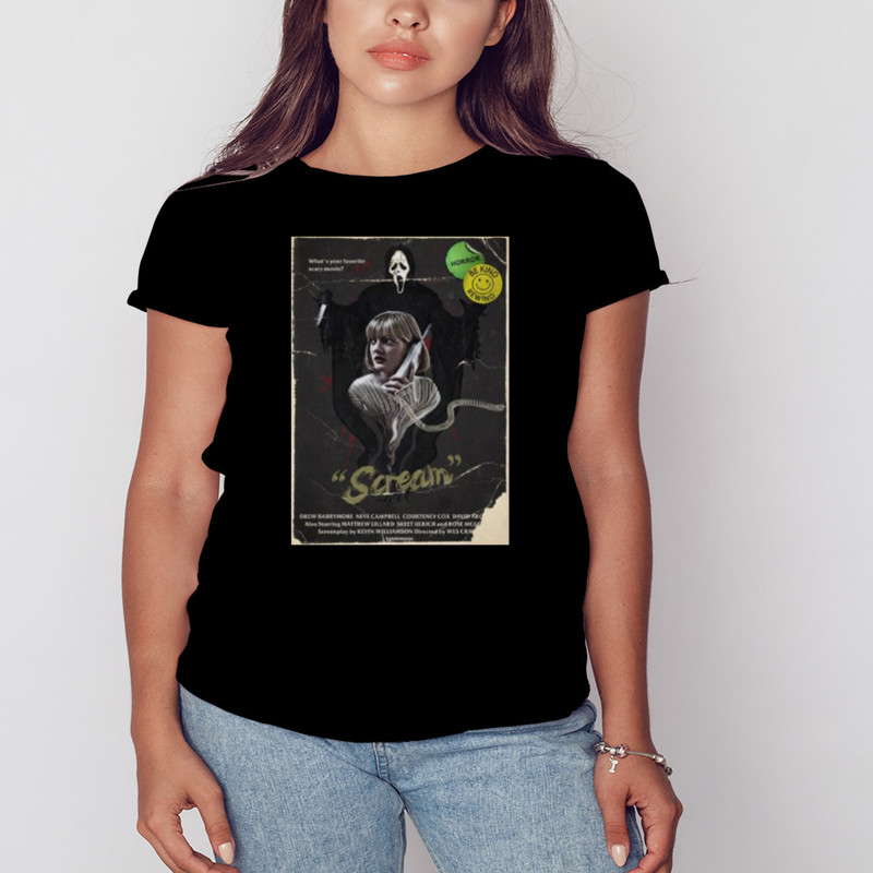 Scream Vintage Movie Drew Barrymore Shirt, Unisex Clothing Shirt For Men Women, Graphic Design, Unisex Shirt