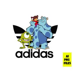monsters inc adidas png, adidas logo png, monsters inc png, cartoon adidas png, cartoon png, ai digital file