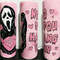 TUMBLER Scream, Phone, No You Hang Up, Pink Hearts, 90s vibe, Horror Movies, Stainless Steel 20oz with Lid and Straw.jpg.png.png