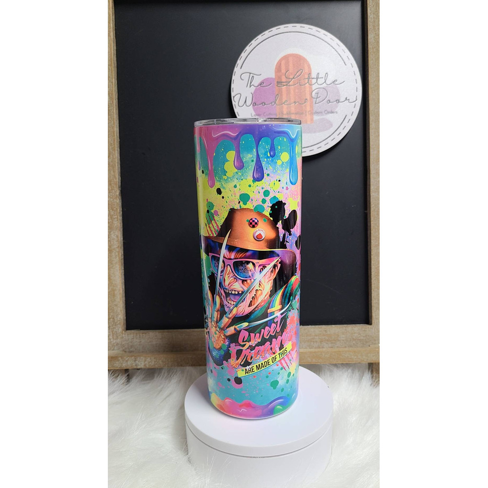 Burnt Flesh Freddy's Sinister Resurrection, 20oz skinny tumbler, 30oz skinny tumbler.jpg