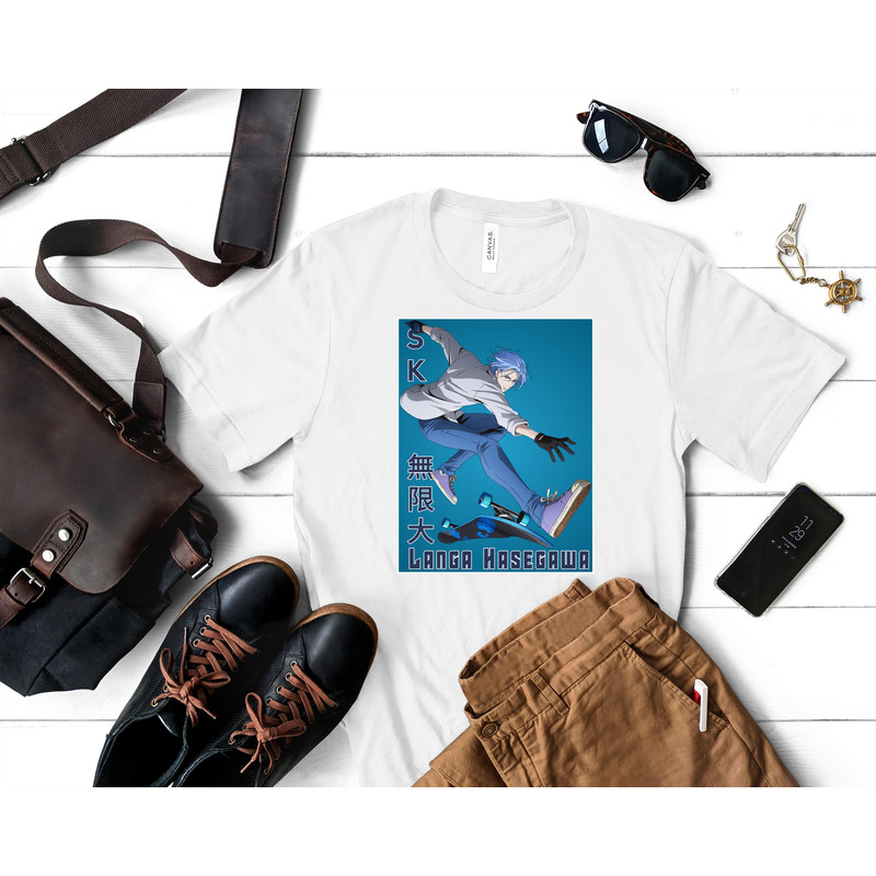 langa hasegawa sk8 the infinity anime 2021  Essential T-Shirt 270_White_White.jpg