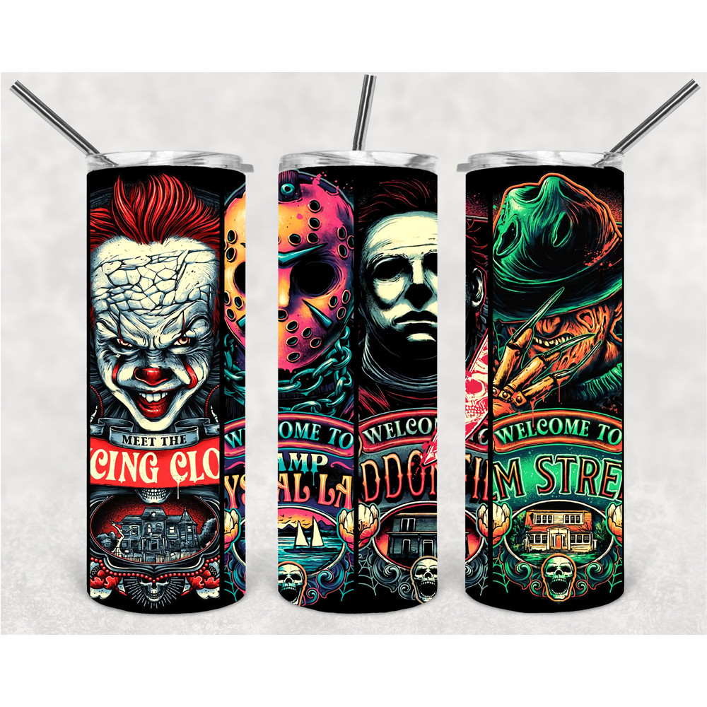 Dream Invader Freddy's Haunting Resurgence, 20oz skinny tumbler, 30oz skinny tumbler.jpg