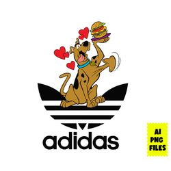 scooby doo adidas png, adidas logo png, scooby doo png, disney adidas png digital file, disney png, ai digital file