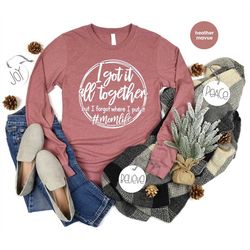 mothers day sweatshirt, sarcastic sayings hoodies, mom life long sleeve, funny mom gifts, mother life women hoodie, sarc