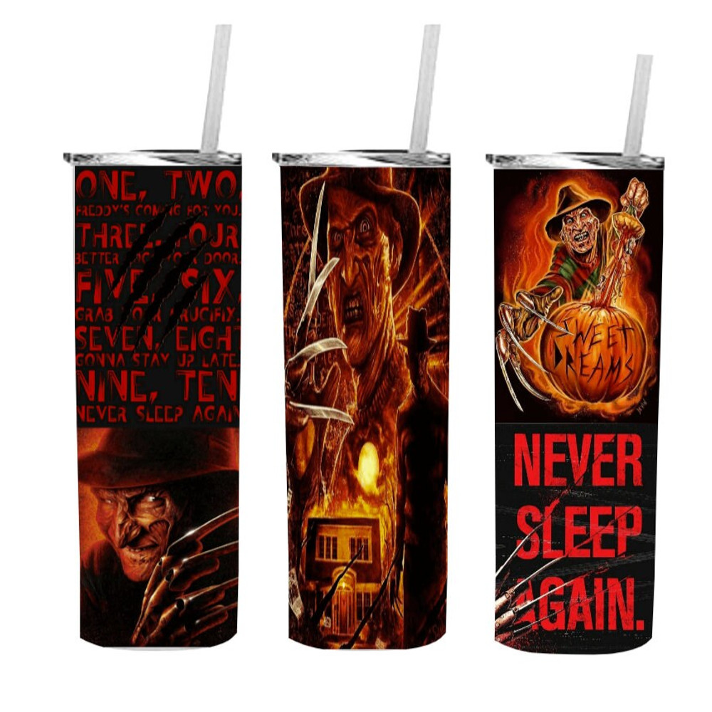 Freddy's Razor Claws Shredding Souls, 20oz skinny tumbler, 30oz skinny tumbler.jpg