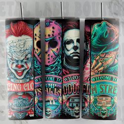 krueger's nightmare carnival horror unleashed, 20oz skinny tumbler, 30oz skinny tumbler