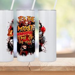 krueger's wrath unleashing nightmarish terror, 20oz skinny tumbler, 30oz skinny tumbler