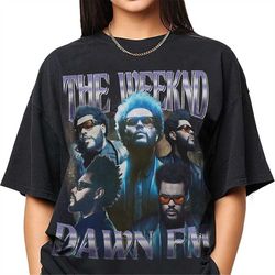 the weeknd merch tour t-shirt hip hop pop music tee dawn fm starboy lyrics die for you perfect for weekend concerts & fa