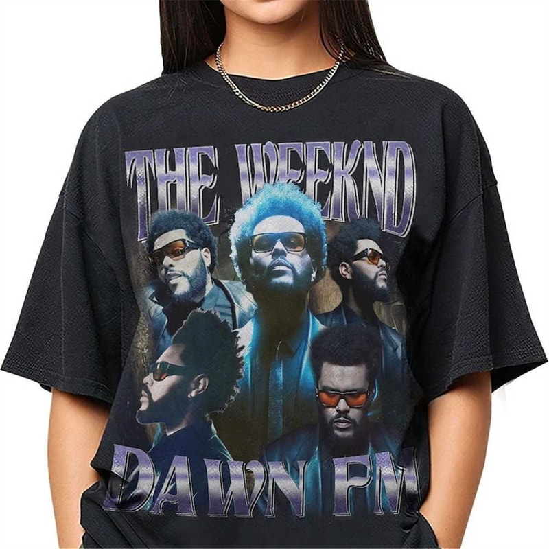 The Weeknd Merch Tour T-shirt Hip Hop Pop Music Tee Dawn FM
