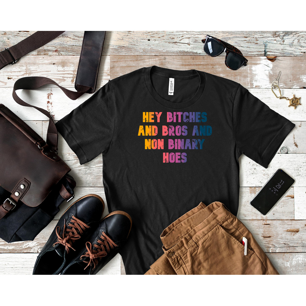 Hey bitches and bros and non binary hoes  Sk8 the Infinity  Anime Sticker Classic T-Shirt 8_Shirt_Black.jpg