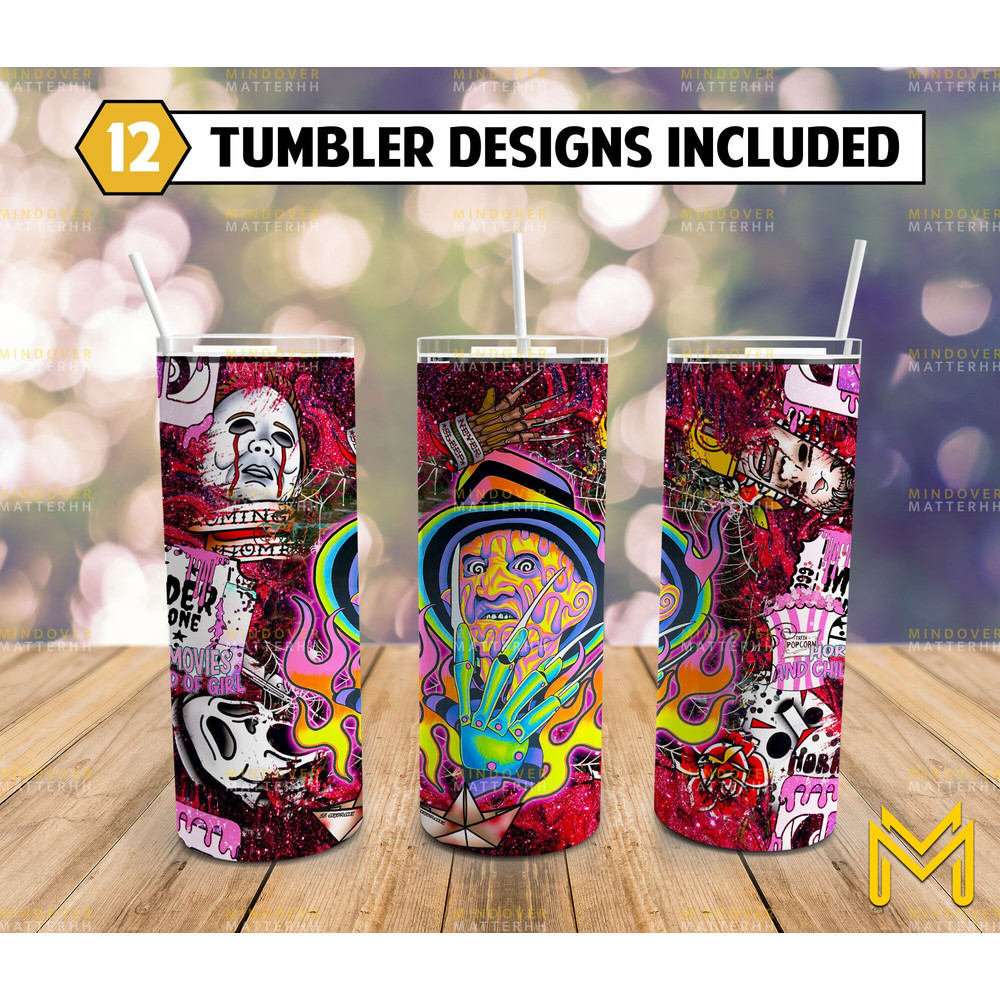 The Nightmare's Legacy Freddy's Sinister Grip, 20oz skinny tumbler, 30oz skinny tumbler.jpg