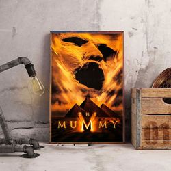 the mummy poster, movie poster, film poster, wall art, wall decor, prints, home decor, ancient evil awakens prints