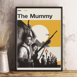 the mummy poster, movie poster, film poster, wall art, wall decor, prints, home decor, tomb of nightmares wall art