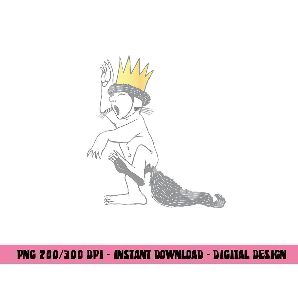 Where the Wild Things Are Max Roar png, sublimation .jpg