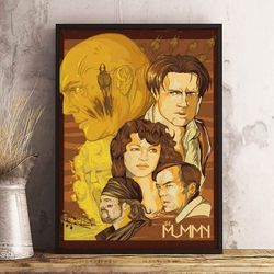the mummy poster, movie poster, film poster, wall art, wall decor, prints, home decor, mummy's ancient revenge wall