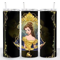 beauty and the beast tumbler, beauty and the beast skinny tumbler
