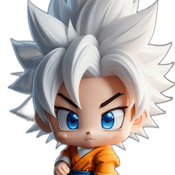 anime hero in kimono with white hair - stunning character art