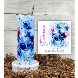 stitch in color tumbler, stitch tumbler, stitch 20oz skinny tumbler, stitch 30oz skinny tumbler